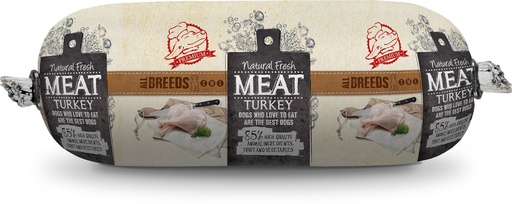 [12712_22752] Saucisse pour chien à la dinde (600 g) - Natural Fresh Meat