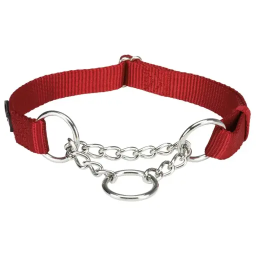 [12743_22837] Collier Premium semi-étrangleur rouge (M/L) - Trixie