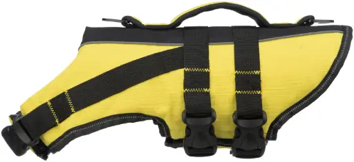 [12894_23364] Gilet de flottaison jaune pour chien (L) - Trixie