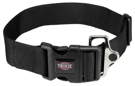[12937_23454] Collier "Premium" noir (L/XXL) - Trixie