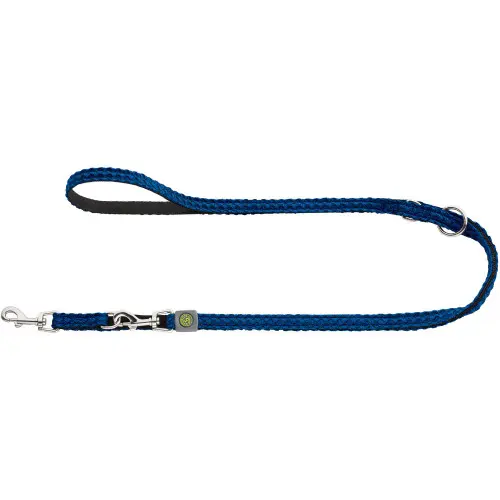 [12988_24293] Laisse réglable "Hilo" - Bleu (200 x 1.5 cm) - Hunter