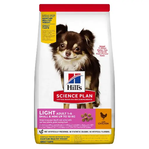 [13097_23835] Canine Adult "Light" Small & Mini Poulet (1.5 kg) - Hill's Science Plan