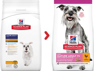 [13100] Canine Adult "Mature 7+ Light" Small & Mini Poulet 2.5 kg - Hill's Science Plan