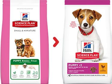 [13102_23846] Canine Puppy Small & Mini Poulet (3 kg) - Hill's Science Plan
