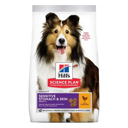 [13114_23870] Canine Adult Sensitive Stomach & Skin Medium Poulet (2.5 kg) - Hill's Science Plan