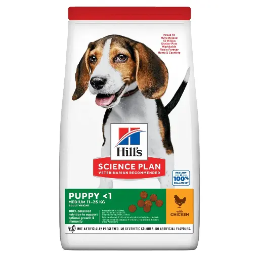 [13116_23874] Canine Puppy Medium Poulet (12 kg) - Hill's Science Plan