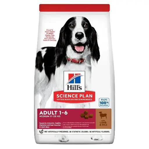 [13123-001] Canine Adult Medium Agneau et Riz (18 kg) - Hill's Science Plan