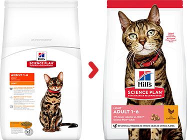 [13135_23933] Feline Adult Light au poulet (3 kg) - Hill's Science Plan