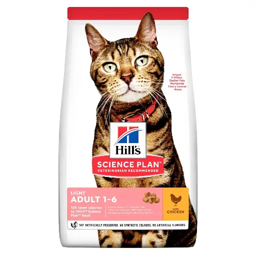 [13135_23934] Feline Adult Light au poulet (7 kg) - Hill's Science Plan