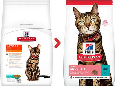 [13136_23936] Feline Adult Light au thon (1.5 kg) - Hill's Science Plan