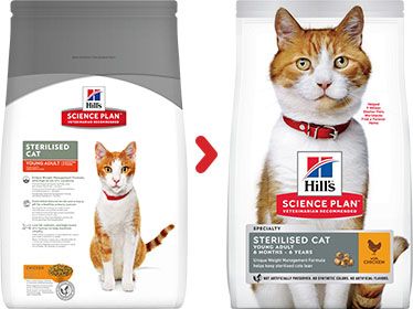 [13151_23960] Feline Young Adult Sterilised Cat au poulet (3 kg) - Hill's Science Plan