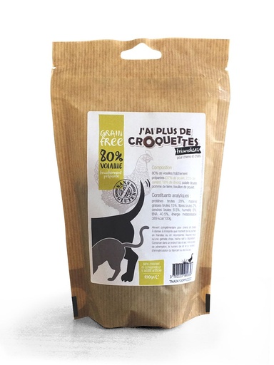 [13170] Friandises sans céréales à la volaille (100 g) - J'ai plus de croquettes