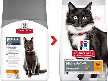 [13181_24003] Feline Mature Adult 7 + Sterilised Cat Poulet (1.5 kg) - Hill's Science Plan