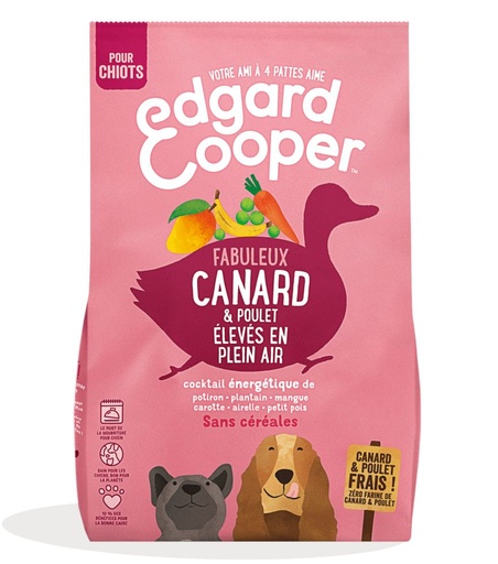 [13211_24055] Croquettes chiot "Fabuleux canard & poulet" sans céréales (7 kg) - Edgard & Cooper