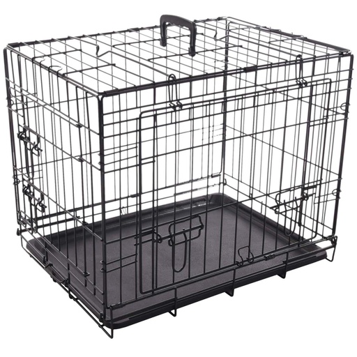 [13488_24521] Cage métallique avec porte coulissante "Nyo" (S) - Flamingo