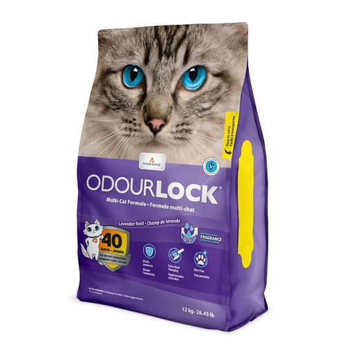 [13651_28632] Litière Odour Lock "Lavande" (6 kg)