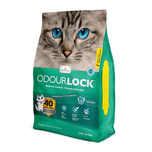 [13652_24743] Litière Odour Lock "Brise apaisante" (12 kg) - Intersand