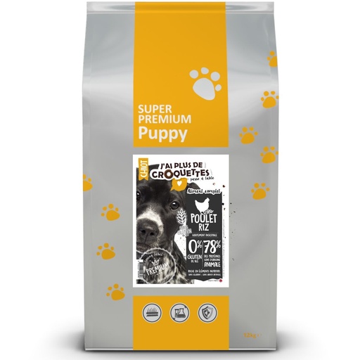 [13756_24930] Chiot - Recette "Poulet et riz" (2 kg) - J'ai plus de croquettes