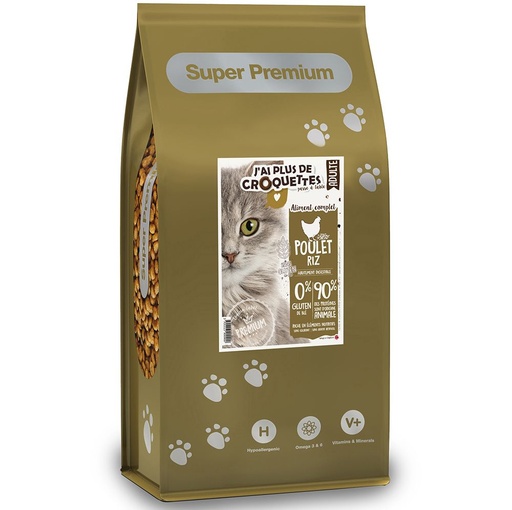 [13763_24944] Chat adulte toutes races - Recette "Poulet et riz" (2 kg) - J'ai plus de croquettes