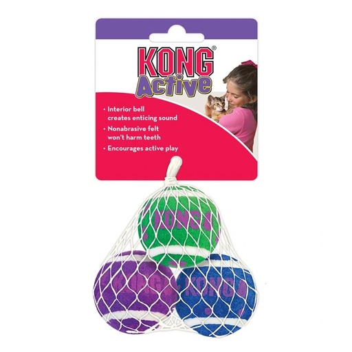 [13781] Kong cat active tennis balls avec clochette