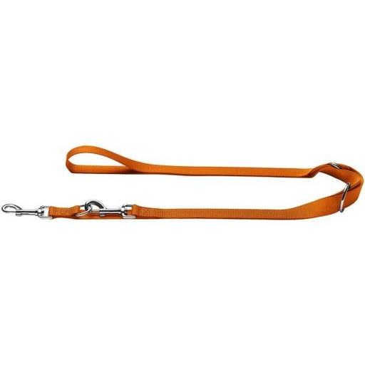 [13790_25019] Laisse réglable "London" - Orange (200 x 2.5 cm) - Hunter