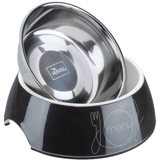 [13811_25074] Ecuelle Burgos en mélaminé avec bol inoxydable (700 ml) - Hunter