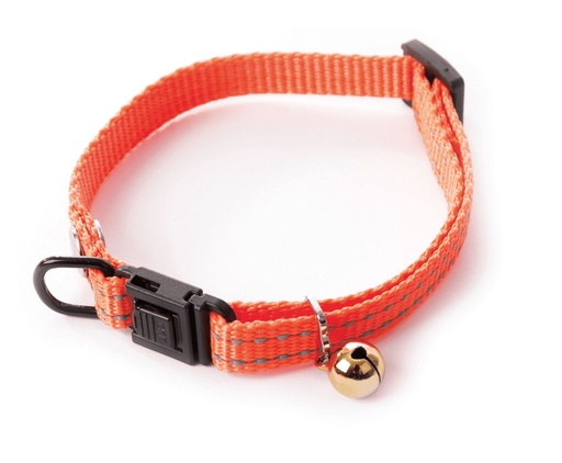 [13842_25117] Collier chat Flash (Orange) - Martin Sellier