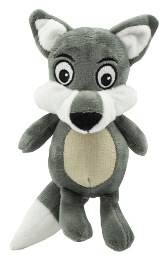 [13918] Peluche pour chien avec squeaker "Loup" - Bubimex