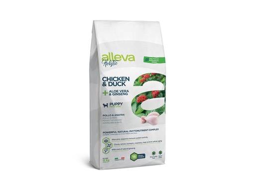 [13942_25279] Puppy/Junior Maxi poulet "Alleva Holistic" (12 kg) - Alleva