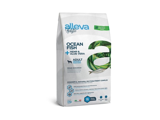 [13950_25291] Adulte Medium et Maxi Poisson "Alleva Holistic" (2 kg) - Alleva