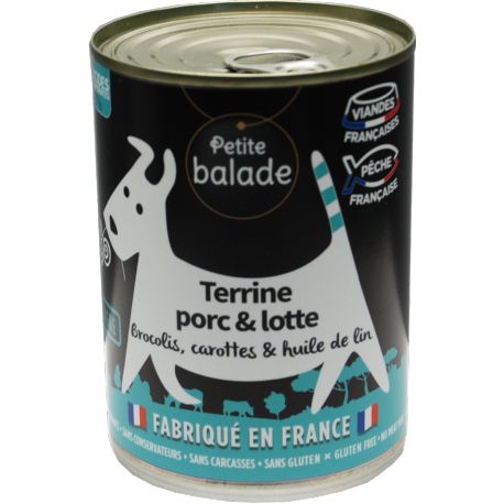 [13970] Boite de Terrine de Porc et de Lotte (400 g) - Petite balade