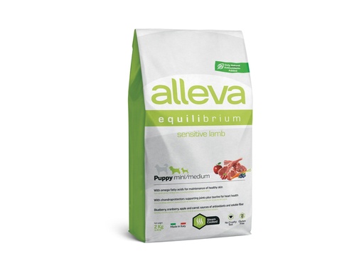 [14021_25358] Puppy Mini/Médium "Alleva Equilibrium sensitive" Agneau (2 kg) - Alleva