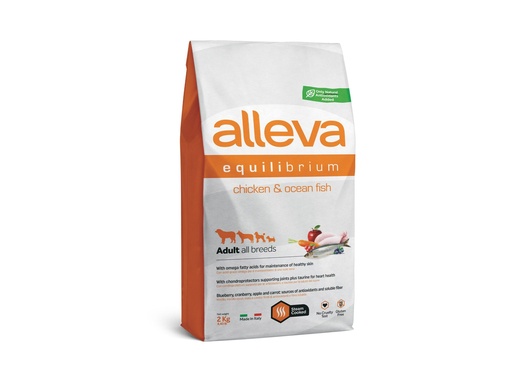[14023_25360] Adulte All Breeds "Equilibrium All Day Maintenance" Poulet et Poisson (2 kg) - Alleva