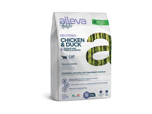 [14059_25404] Chat Adulte Stérilisé "Alleva Holistic" (1.5 kg) - Alleva