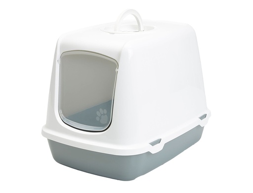 [14081] Maison de toilette "Oscar" blanc/gris - Savic