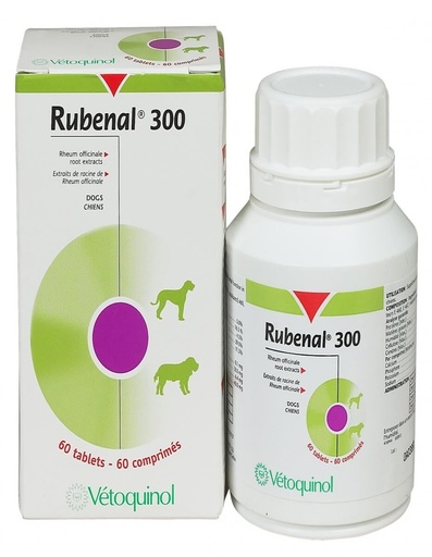 [14160_25542] Rubenal (Boite : 60 comprimés | Dosage : 300 mg) - Vetoquinol