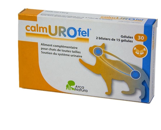 [14271_25643] Complément alimentaire pour chat "Calmurofel" (120 gélules) - Arcanatura