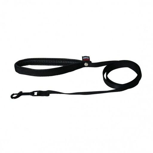 [14379_25788] Laisse simple épaisseur en nylon - Noir (120 x 1 cm) - Martin Sellier