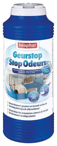 [1438] "Stop Odeurs" Granulés : Fraîcheur de la litière du rongeur (600 g) - Beaphar