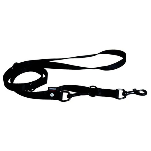[14380_25800] Laisse de dressage 3 positions (Noir) - Martin Sellier