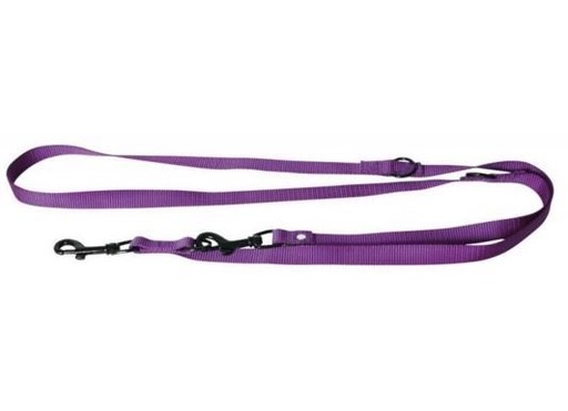 [14380-001] Laisse de dressage 3 positions (Mauve) - Martin Sellier