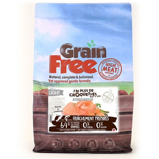 [14488_25938] Chien Light toutes races "Truite et saumon" (2 kg) - J'ai plus de croquettes