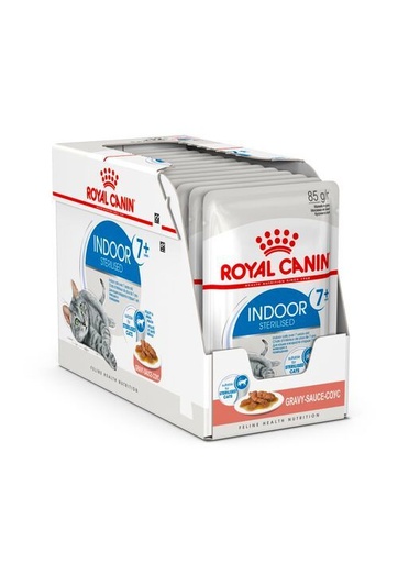 [14603] Feline Nutrition Indoor 7 + en sauce (12 sachets 85 g) - Royal Canin
