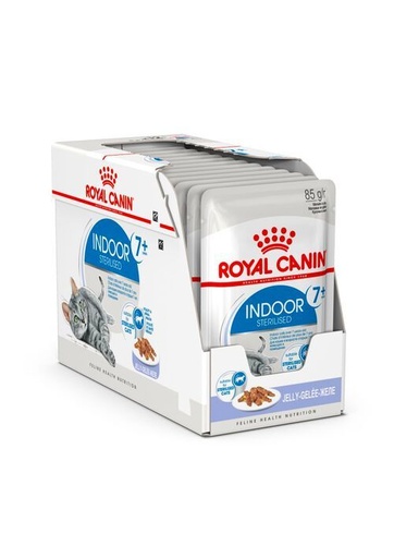 [14604] Feline Nutrition Indoor 7 + en gelée (12 sachets 85 g) - Royal Canin