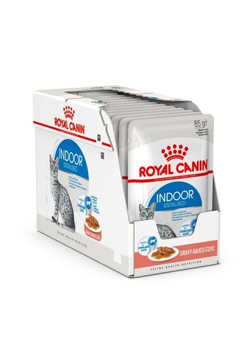 [14605] Feline Nutrition Indoor Sterilised en sauce (12 sachets 85 g) - Royal Canin