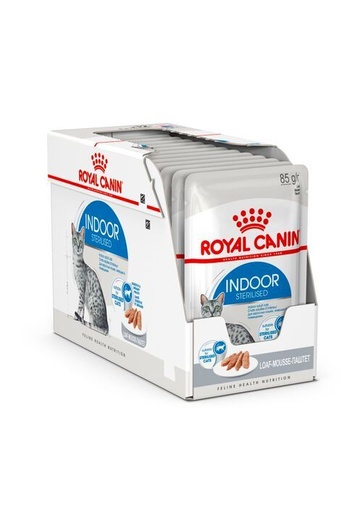 [14607] Feline Nutrition Indoor Sterilised en mousse (12 sachets 85 g) - Royal Canin