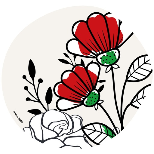 [14616] Set de table "Coquelicots" - Parole de Truffes