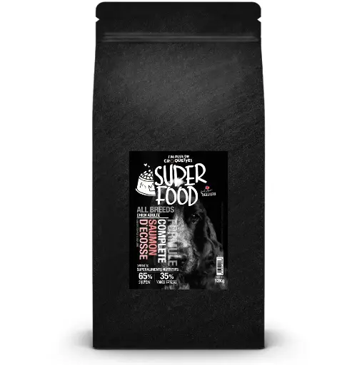 [14693_26094] Super Food All Breeds pour Chien adulte au saumon (2 kg) - J'ai plus de croquettes