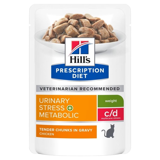 [14719] Feline c/d Urinary Stress + Metabolic (12 sachets 85 g) - Hill's Prescription Diet