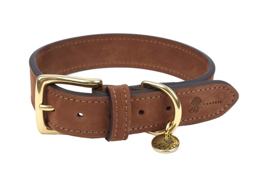 [14729_26125] Collier "Nubu" brun foncé (L) - Fantail